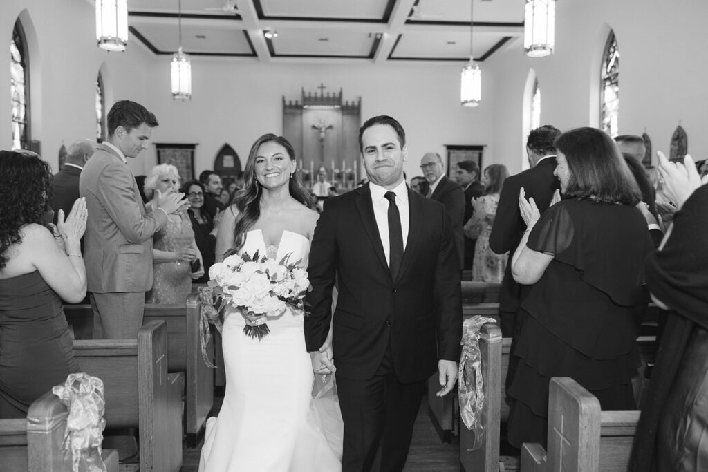 wedding ceremony at Church of the Holy Name of Mary