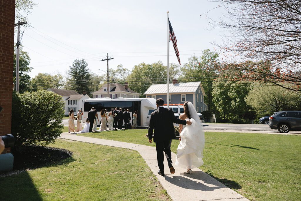 wedding ceremony at Church of the Holy Name of Mary