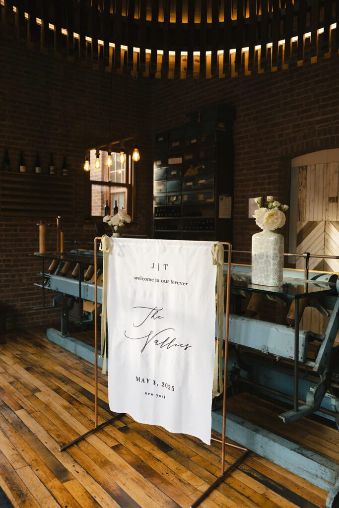 city winery wedding cocktail hour