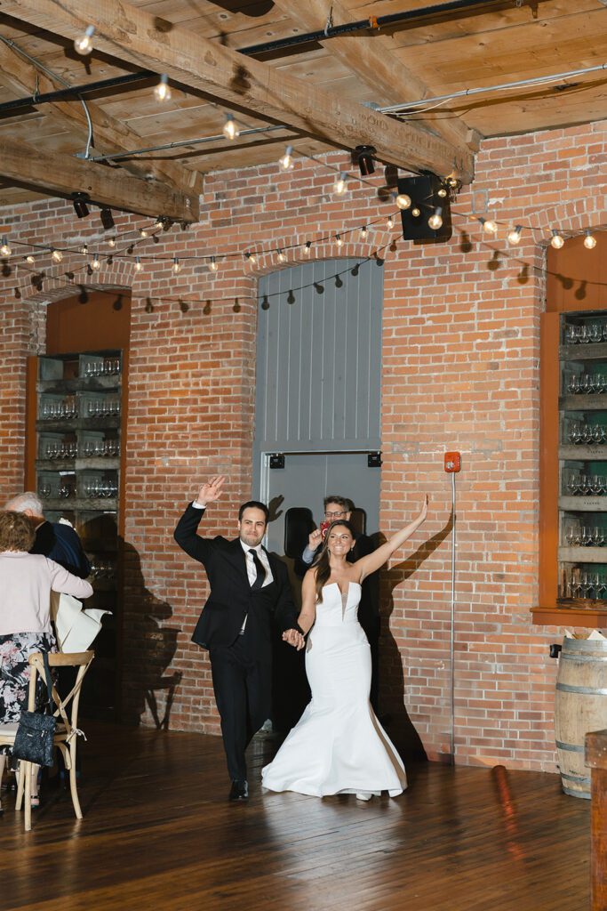 city winery wedding reception