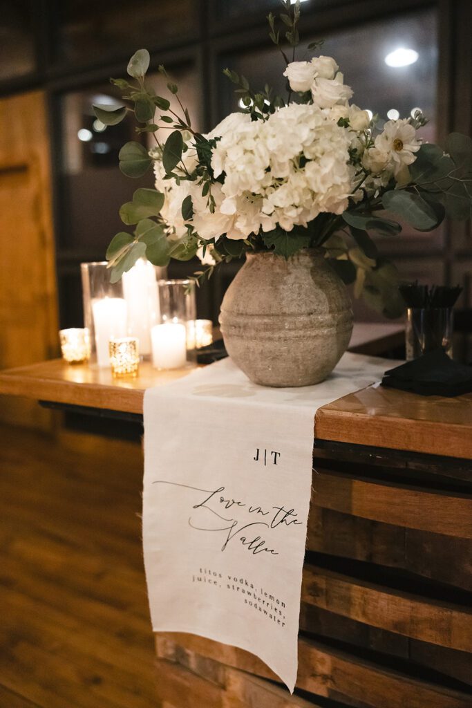 city winery wedding reception