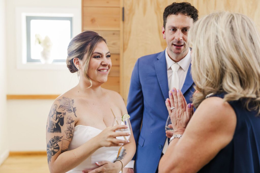 cocktail hour for seminary hill wedding
