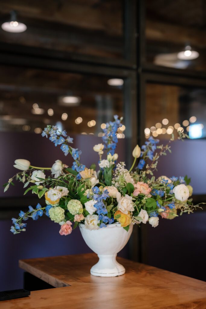 wedding reception details for wedding at city winery nyc
