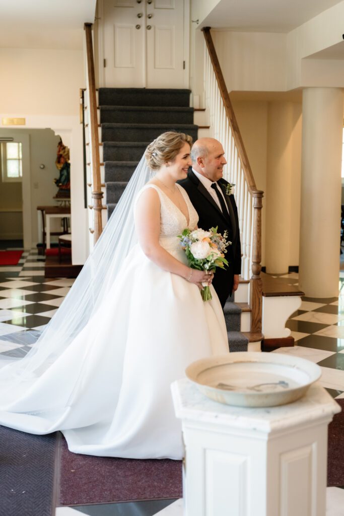wedding ceremony at St. Gabriel The Archangel Roman Catholic Church