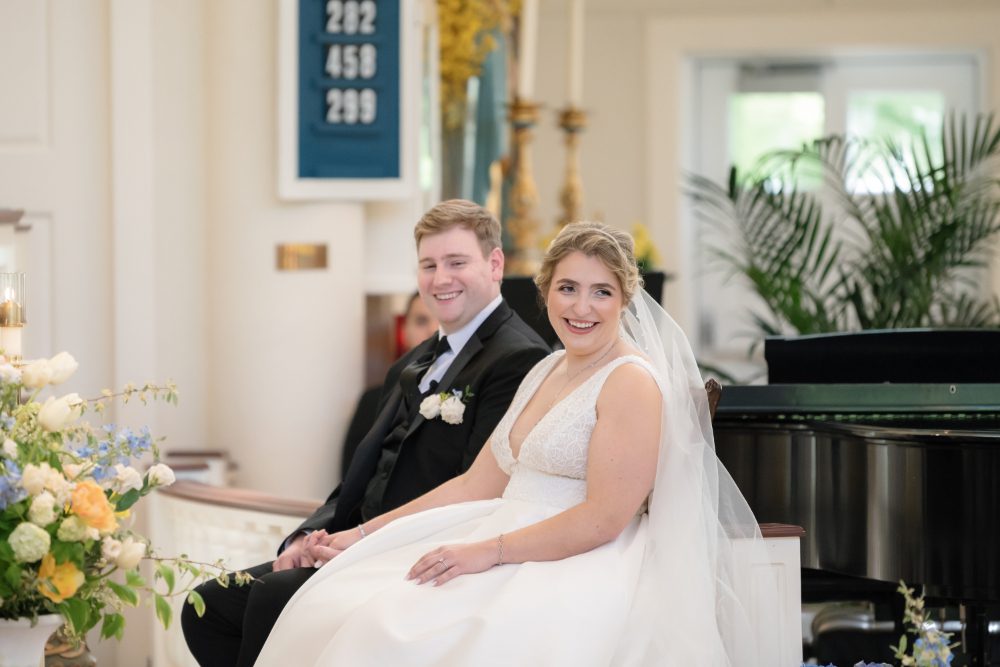 wedding ceremony at St. Gabriel The Archangel Roman Catholic Church