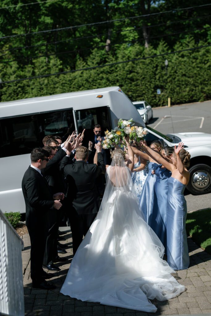 wedding ceremony at St. Gabriel The Archangel Roman Catholic Church