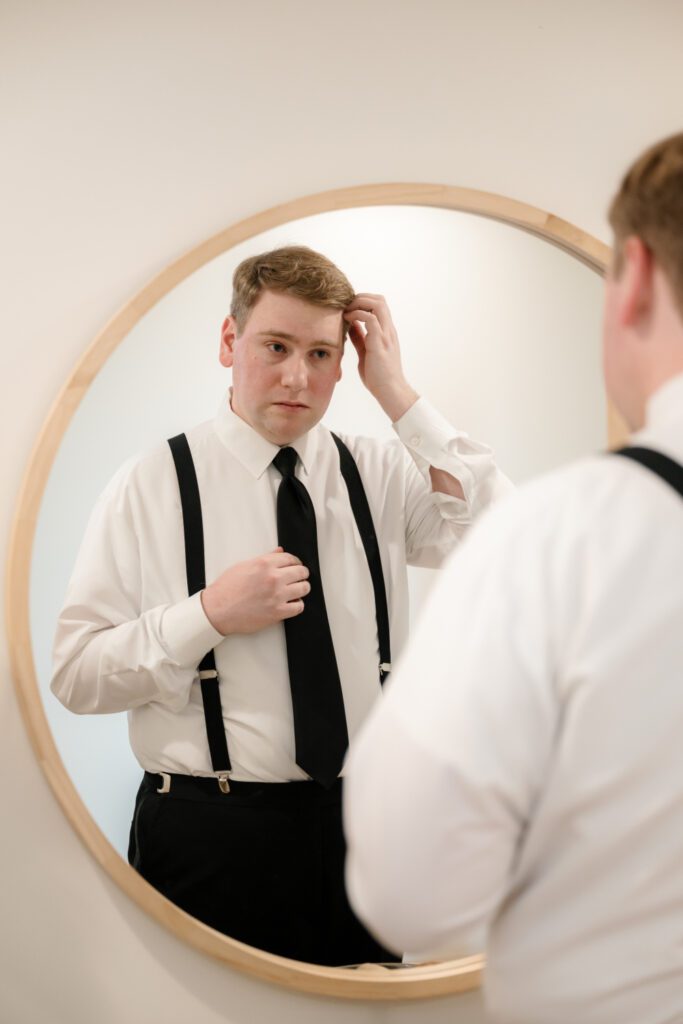 getting ready photos for wedding at city winery nyc