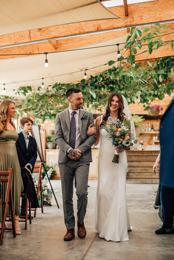 Wedding ceremony at The Arnold House.