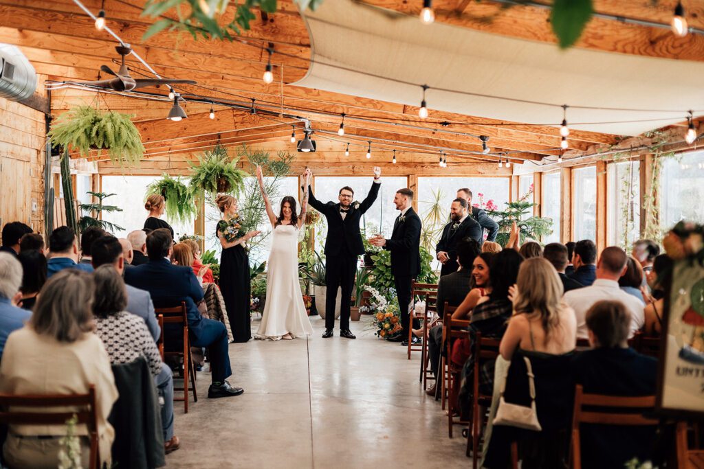 Wedding ceremony at The Arnold House.