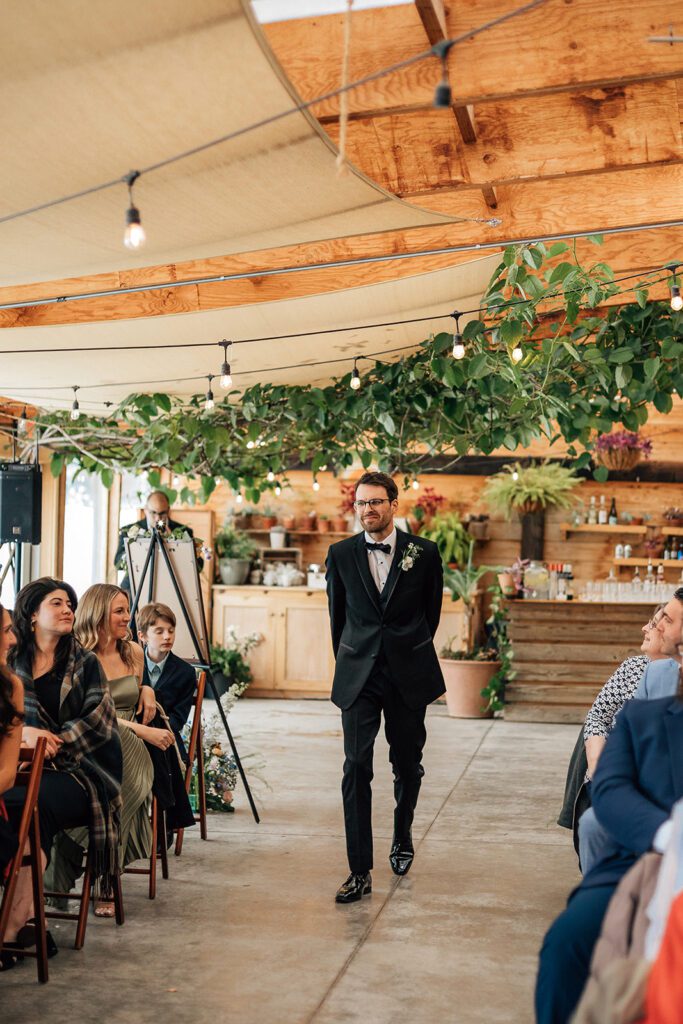Wedding ceremony at The Arnold House.