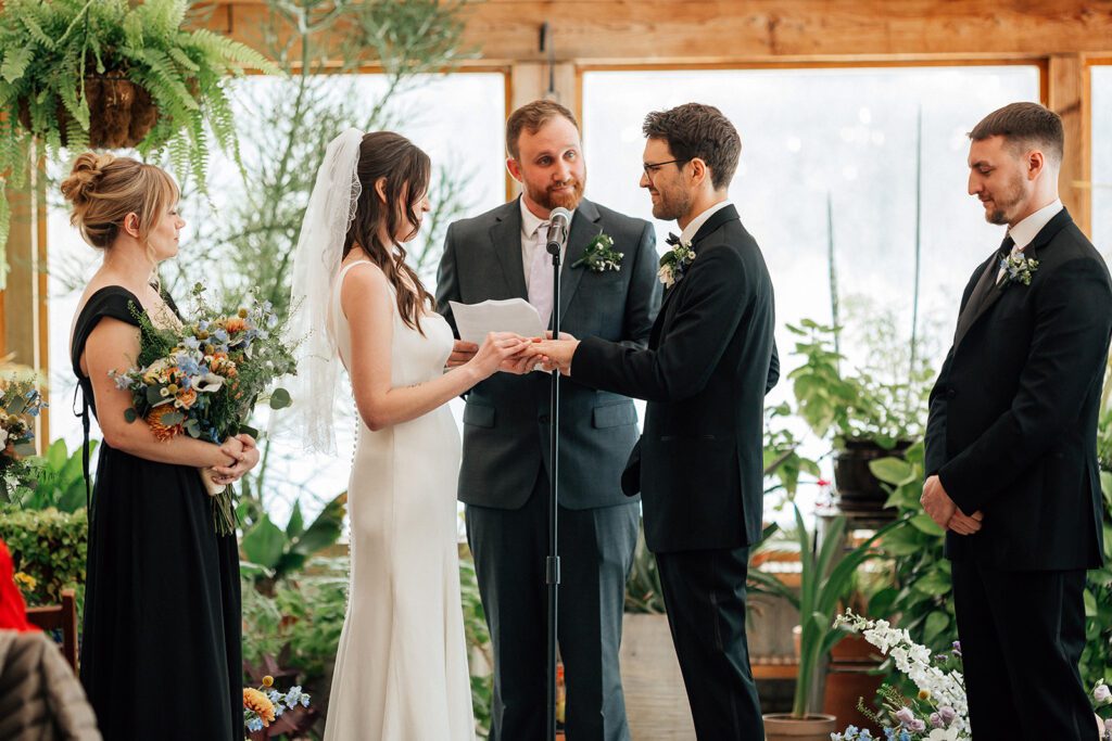 Wedding ceremony at The Arnold House.