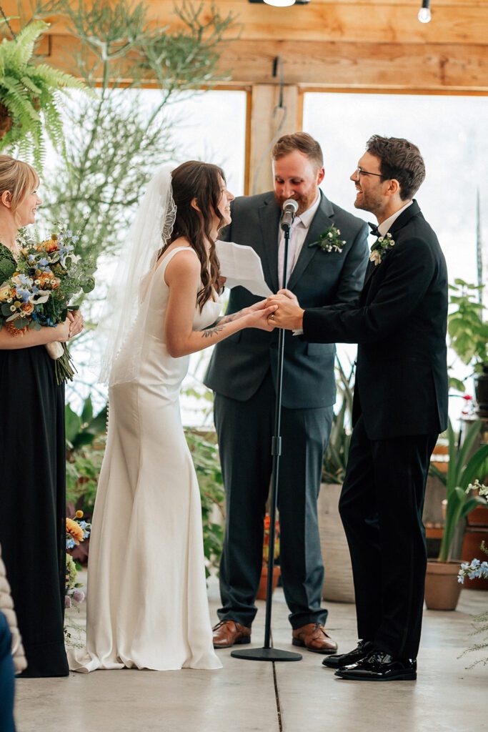 Wedding ceremony at The Arnold House.
