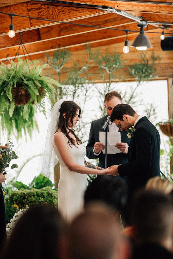 Wedding ceremony at The Arnold House.