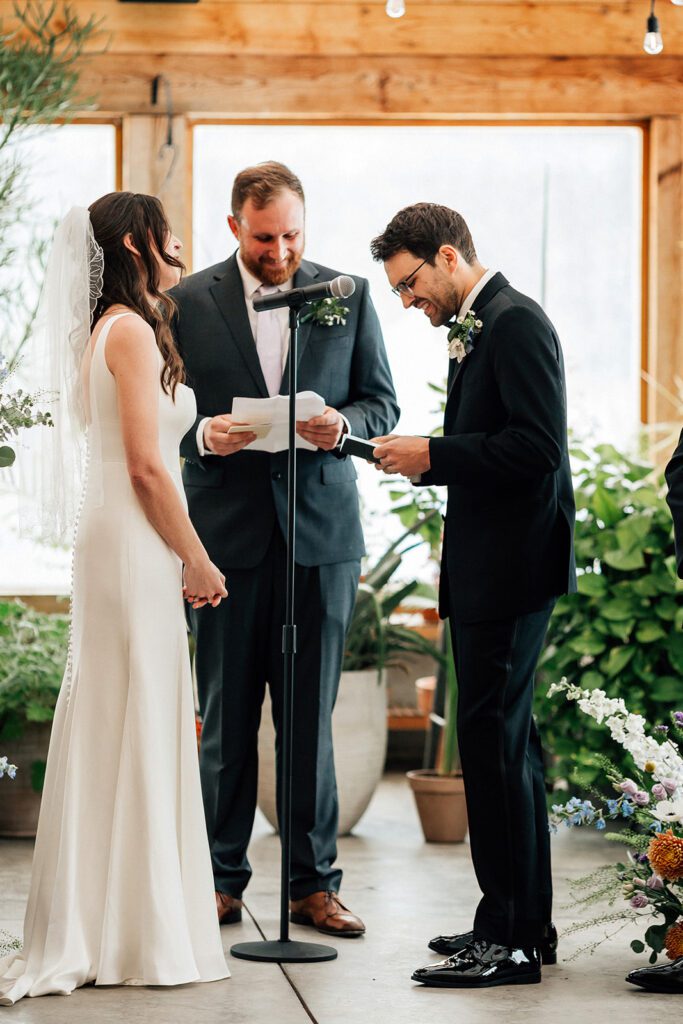 Wedding ceremony at The Arnold House.