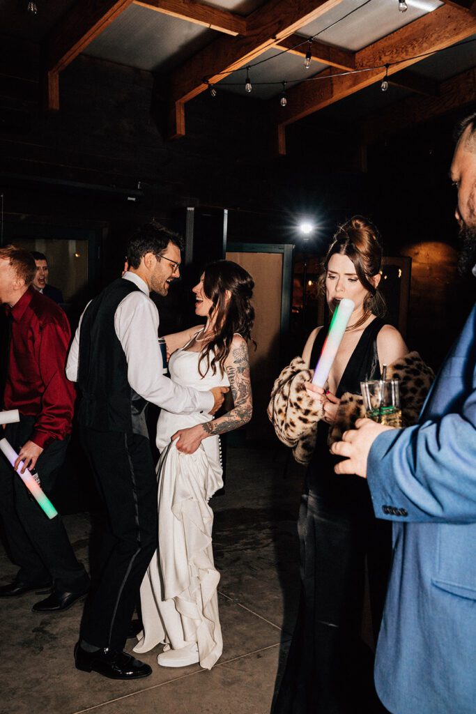 dance party for wedding at The Arnold House
