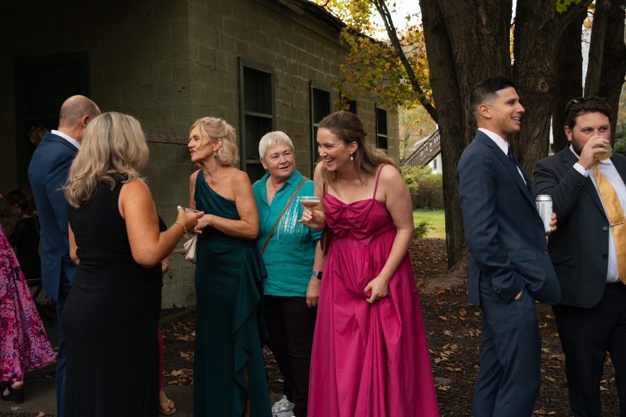 cocktail hour on the north branch inn lawn