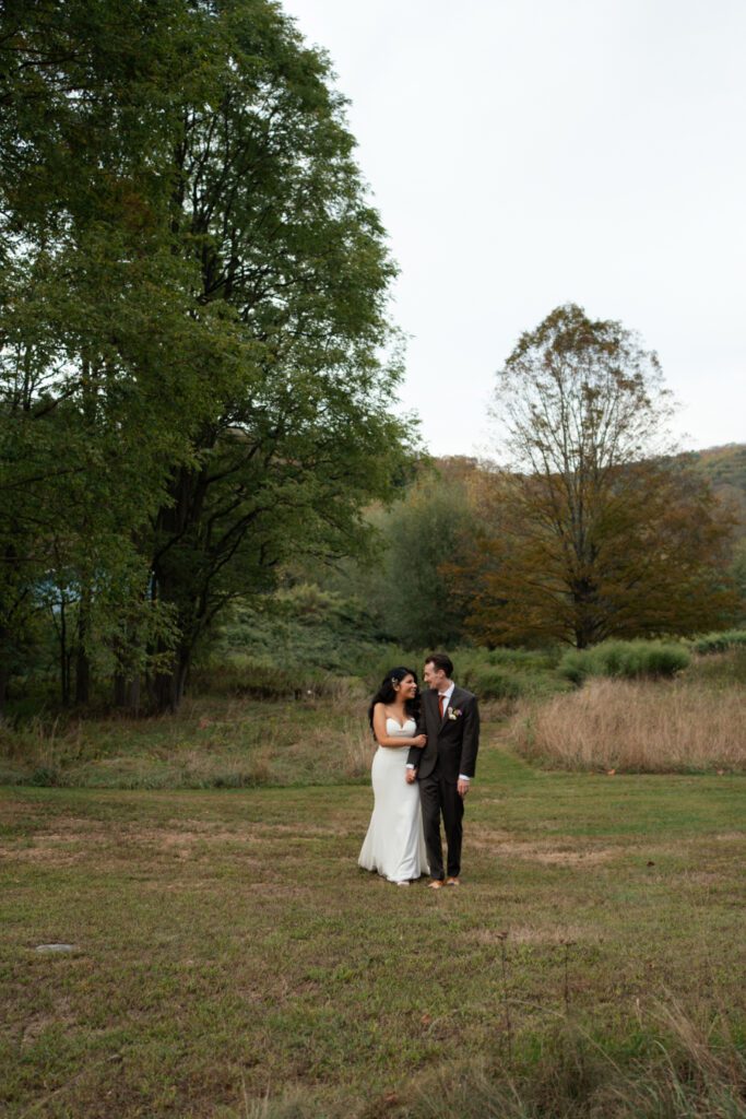 golden hour portraits for north branch inn wedding