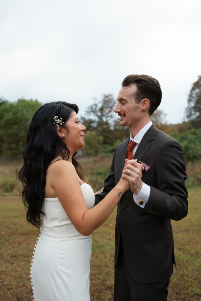 golden hour portraits for north branch inn wedding