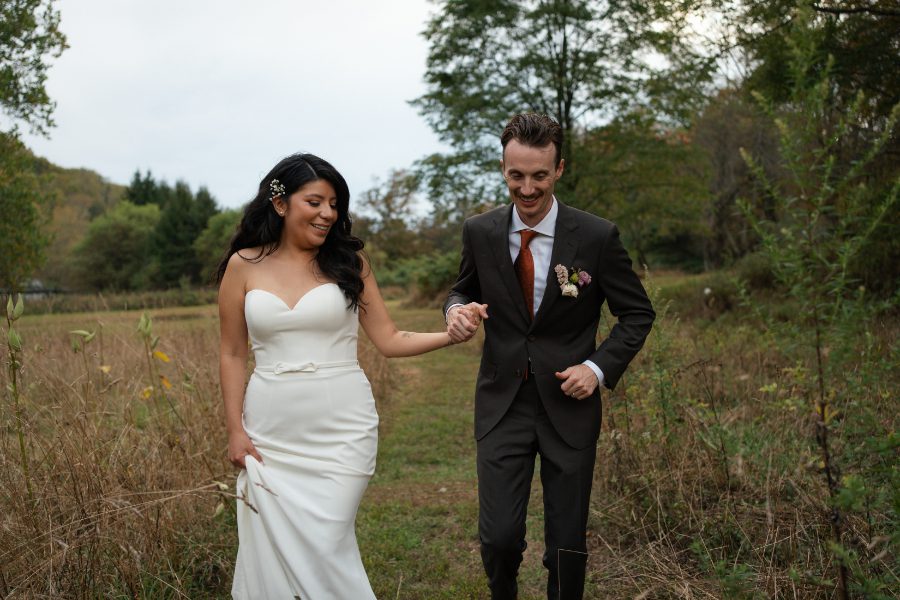 golden hour portraits for north branch inn wedding