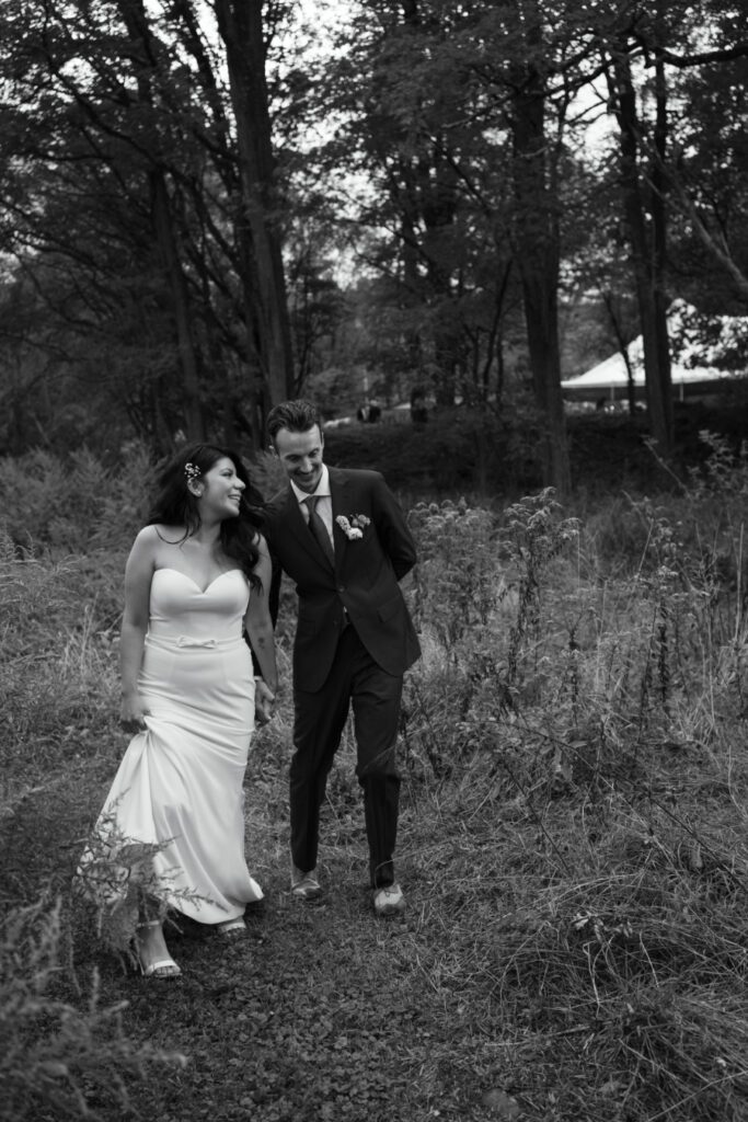 golden hour portraits for north branch inn wedding