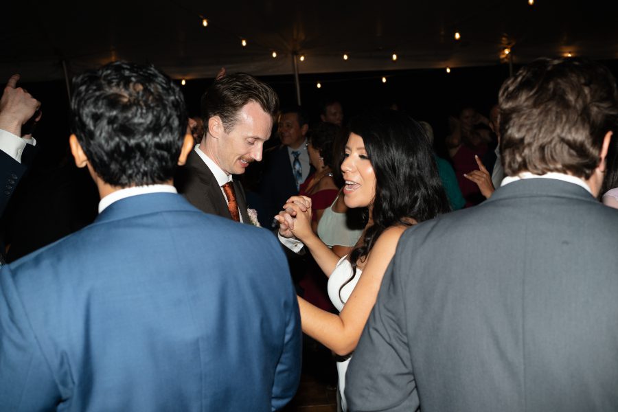 tented fall wedding reception at north branch inn