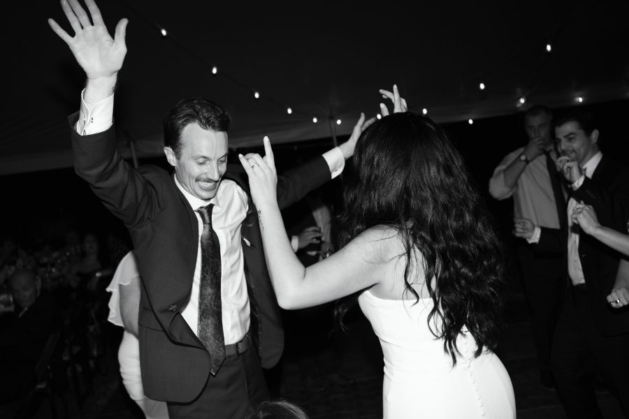 tented fall wedding reception at north branch inn