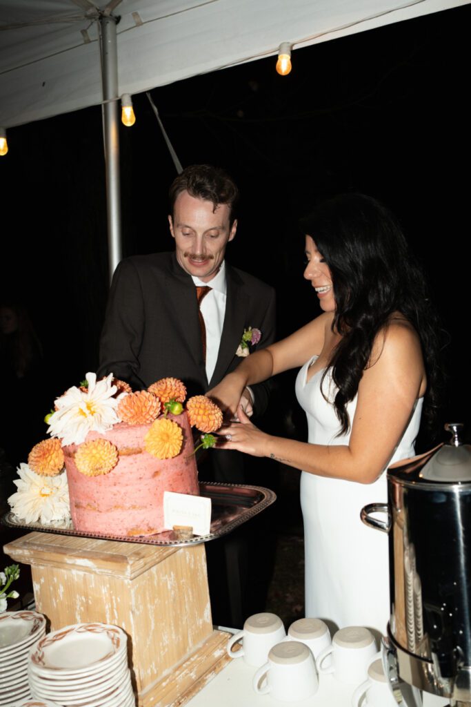 tented fall wedding reception at north branch inn