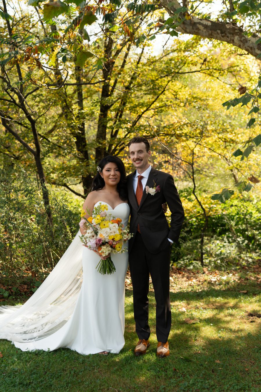 fall wedding portraits for north branch inn wedding