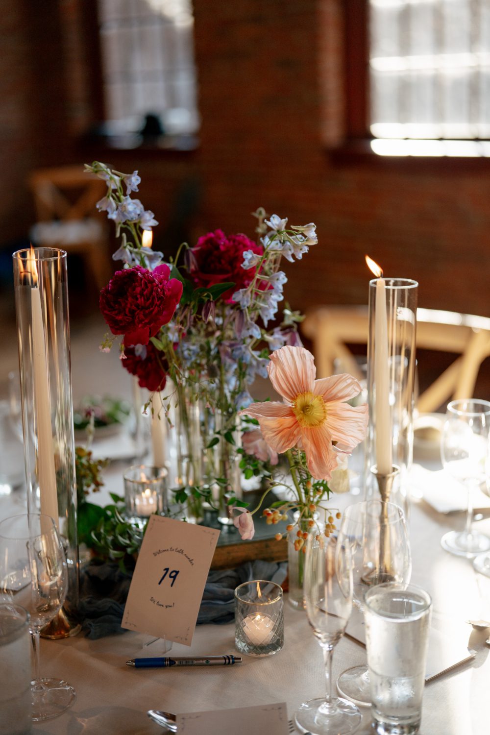 RECEPTION DETAILS AT WINERY HUDSON VALLEY WEDDING
