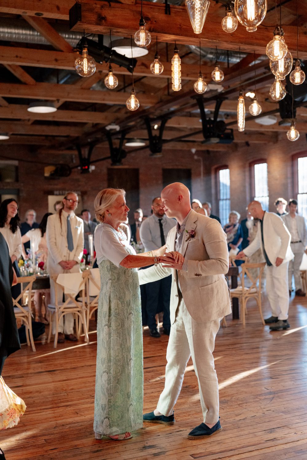 MOTHER SON DANCE AT WINERY HUDSON VALLEY WEDDING
