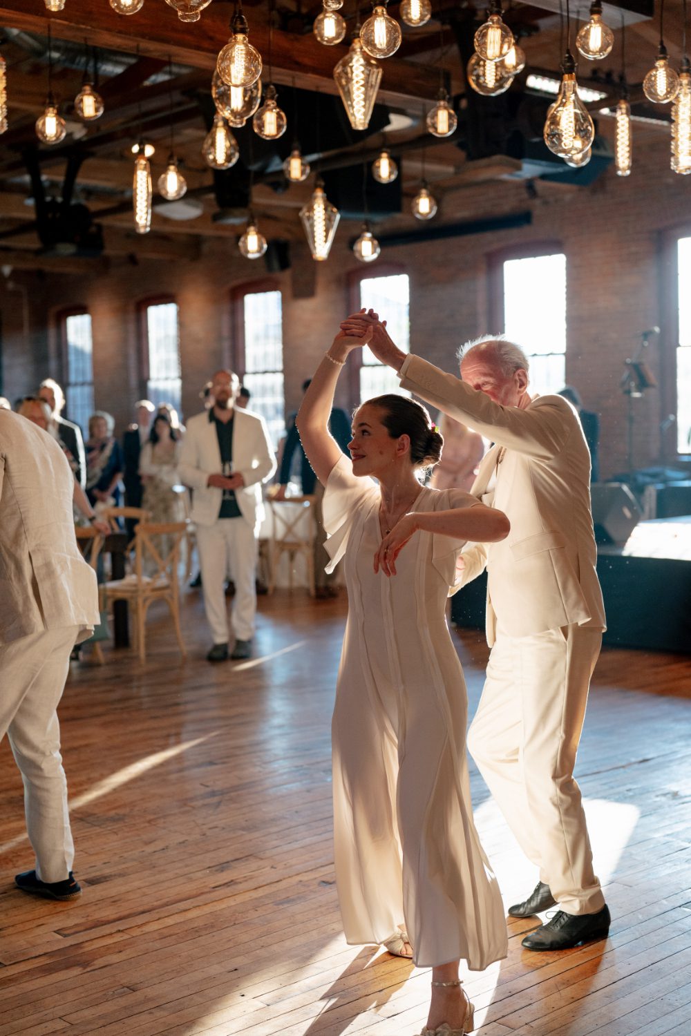 FATHER DAUGHTER DANCE AT WINERY HUDSON VALLEY WEDDING